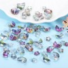 sourcing map 60Pcs Star Moon Shaped Beads, 2 Style Acrylic