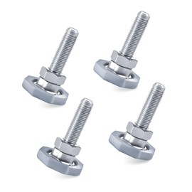 LEYURISE 4 Pack Washing Machine Leveling Legs Galvanized Rust Resistant Noise Reduction Silent Adjustable 2in Base Compatible with LG Front Load Washers Replace#： AFC72755401