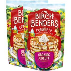 Birch Benders Organic Confetti Pancake and Waffles Mix, 14 oz (Pack of 2)