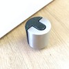 Door Stop Floor Mounted Concealed Fixing Cylinder Pattern Satin Stainless