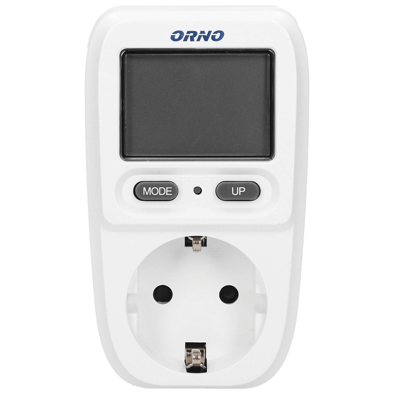 Orno WAT-419(GS) Electricity Meter for Socket, Energy Cost Meter with