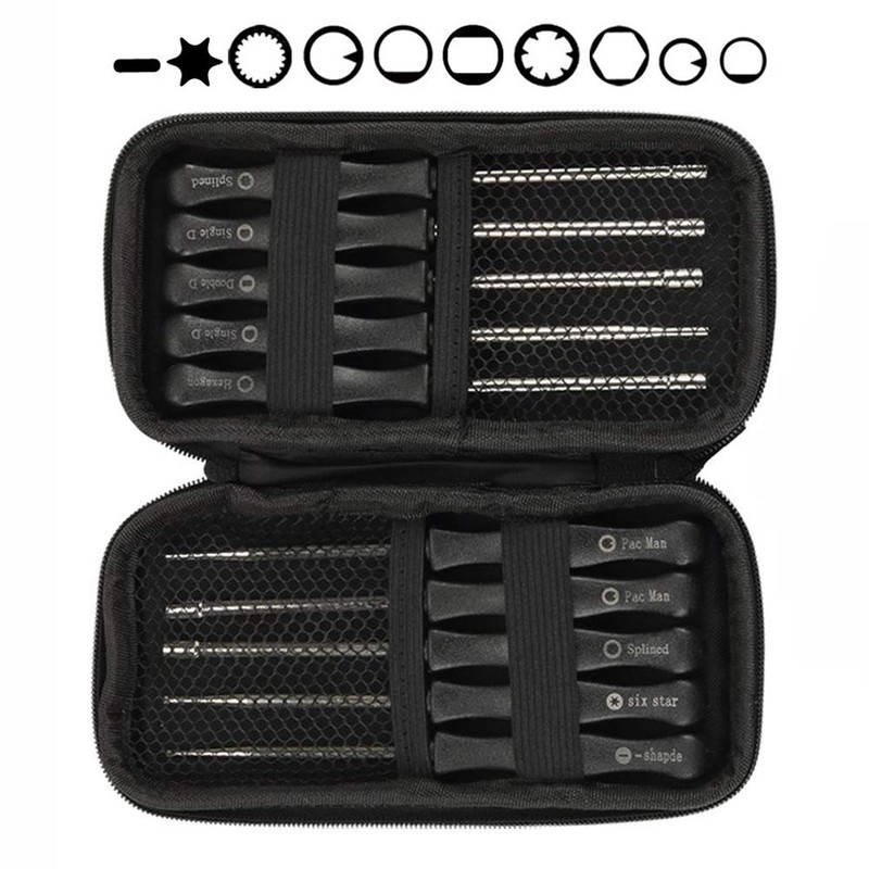 Hippotech 10pcs Carburetor Adjustment Tool Kit with Carrying Case for