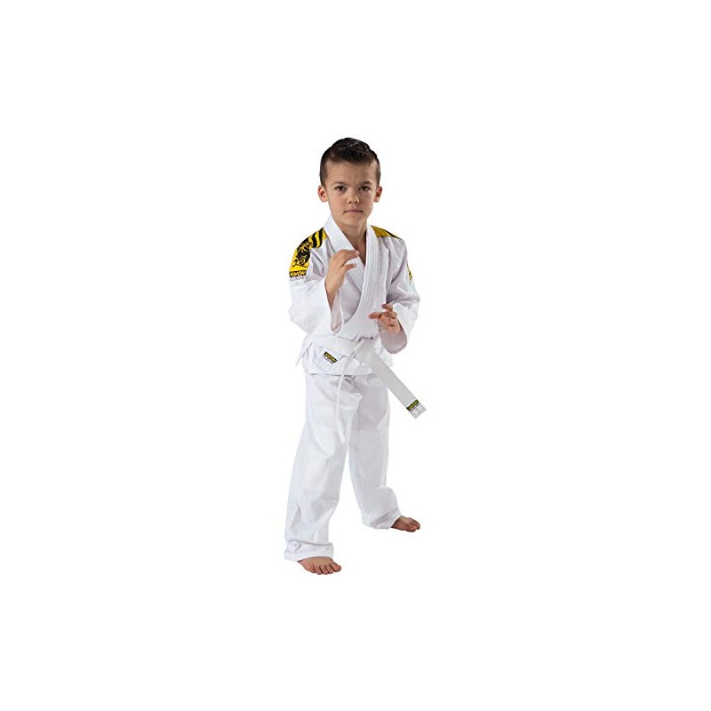 KWON Junior Judo Children's Martial Arts Uniform, white, 120
