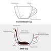 LE TAUCI 6 oz Cappuccino Cups with Saucers, Ceramic Coffee