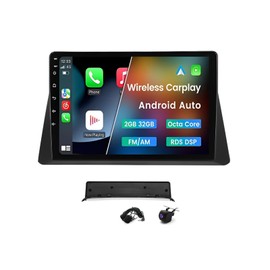 Slakerbe Android 13 Double Din Car Stereo Compatible with Kia K5 2016-2018, 2G+32G 10 Inch Touch Screen Car Stereo Radio with Wireless Carplay Android Auto GPS Navigation WiFi Mic Backup Camera