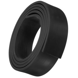 TOP-VIGOR Neoprene Rubber Sheet Roll 40mm x 5mm x 1.5m Solid Rubber Strip for DIY Gaskets, Sealing, Crafts, Door Seal, Weather Stripping, Black