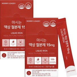 Mommy & Daddy Drinkable Liquid Iron Supplement 15mg, 240ml, 2pcs / 마미앤대디 마시는 액상 철분제 15mg, 240ml, 2개