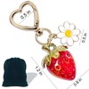Crizaor Strawberry Keychain Strawberry Purse Kawaii Accessories Strawberry Bag Accessories