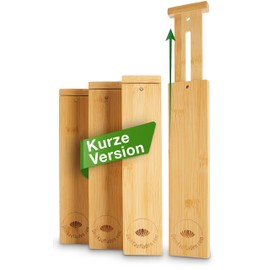 Short Wardrobe Drawer Separation System Made of Bamboo (Set of 4) - Adjustable Drawer Divider, Drawer Divider, Adjustable Drawer Divider, Drawer Divider (Natural)