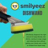 Smilyeez Soap Dispensing Dishwand (Grey) with Ergonomic Handle and 4