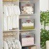 Roobyl Extra Large Storage Baskets with Clear Window, See Through