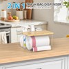 Tangyinus Trash Bag Dispenser Roll Holder - Clear Garbage Bag