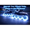 WHEELGOO 8-Pack LED Light Up Inline Skate Wheels for Kids