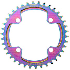 YBEKI 32T 34T 36T 38T Chainring 104BCD Round Narrow Wide Single Bike Chainring for 8 9 10 11 Speed Mountain Bike Road Bike MTB BMX (34T)