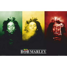 Scorpio Bob Marley Smoke Wall Poster