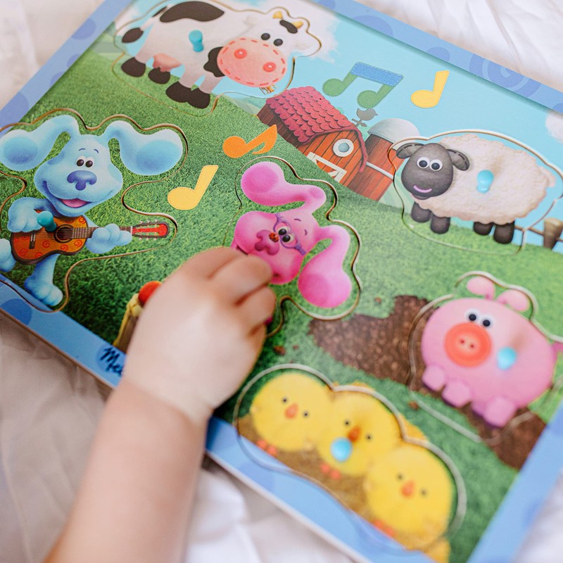Melissa & Doug Blue's Clues & You! Wooden Sound Puzzle