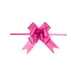 SHATCHI Large 50mm/5cm Ribbon Pull Bows for Party Wall, Gift Wraps, Christmas Trees, Wedding, Birthday Hampers Decoration Florist, Hot Pink, 20pcs