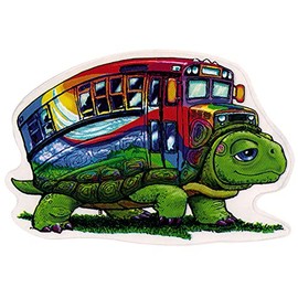 Turtle Bus - Compatible with Grateful Dead Window Sticker/Decal
