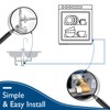 H2OPURE Dishwasher Installation Kit - 15 FT Stainless Steel Braided