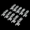12 pcs 2-1/8 inch Hidden Channel Valance Clips, Clear Plastic