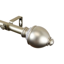 Rod Desyne Home Decorative Ramona Curtain Rod 48-84" - Light Gold