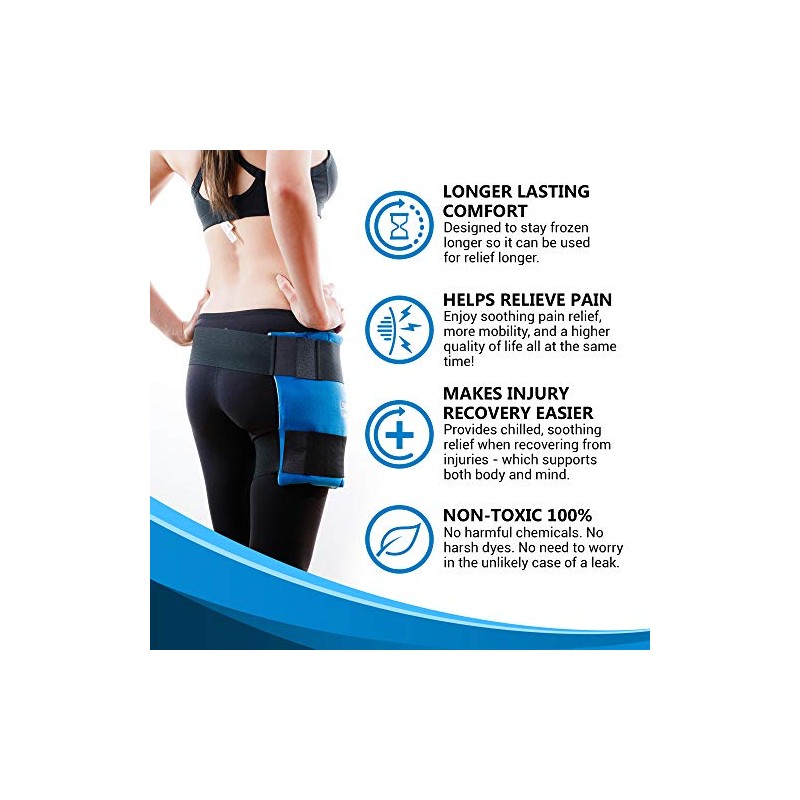 Soft Gel Hip Ice Wrap by Cool Relief (2 Removeable