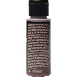 FolkArt Enamel Glass & Ceramic Paint in Assorted Colors (2 oz), 4013, Coffee Bean