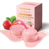 Ruahouine Set De Exfoliante Y Mascarilla Labial De Fresa, Exfoliante