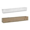 CYS EXCEL Rectangle Wood Planter Box with Removable Plastic Liner