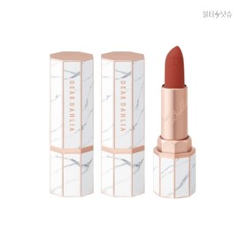 Dear Dahlia Matte Lipstick Camilla Warm Tone Brick Red Lipstick 3.2g 2pcs / 디어달리아 매트 립스틱 카밀라 웜톤 브릭 레드 립스틱 3.2g 2개