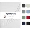 Komfortec Jersey Fitted Sheet 90 x 200 cm, 100% Cotton,