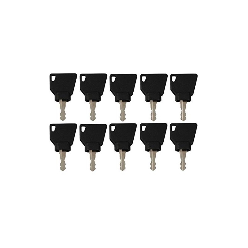 10 Pack Ignition Keys for JCB Volvo Mini Excavator, Loader