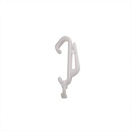 Plastic Sliding Curtain Track Hook Gliders In White (40 Pack)