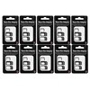 FLLAGG20 10x SIM Card Adapter Set, SIM Adapter, Black, 4-in-1,
