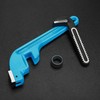 DURATECH 10-Inch Offset Pipe Wrench, Heavy Duty End Pipe Wrench,