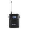 VONYX WM60B Wireless Bodypack Microphone UHF, 16-Channel Beltpack System with
