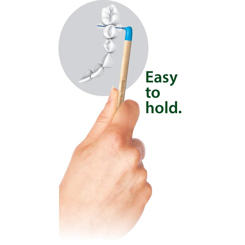 Bamboo Right Angled | Piksters Interdental Brushes | Variety 4