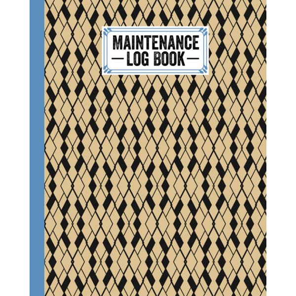 Maintenance Log Book: Rhombuses Cover Design | Repairs And Maintenance