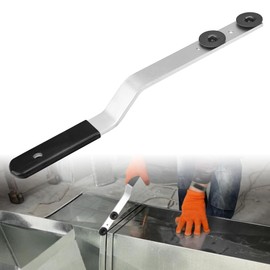 FENXDN 89565 Duct Stretcher Tool, 16" Metal Duct Sheet Tool with Offset Handle & Securely Sliding Washers