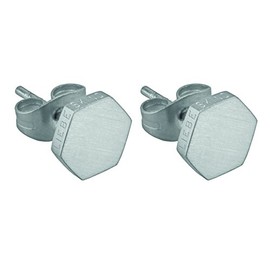 Liebeskind Ladies’ Berlin Stud Earrings, Stainless Steel, Matt, Stainless Steel