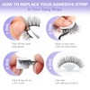 Self Adhesive Eyelashes Natural Look,Pre Glued No Glue Needed Reusable