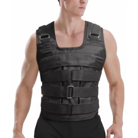 LOVINGCREATE Chaleco De Peso Ajustable Para Hacer Ejercicio (50kg Max)
