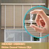 12 Pcs Valance Clips for Blinds, 1-7/8 Inch Hidden Channel