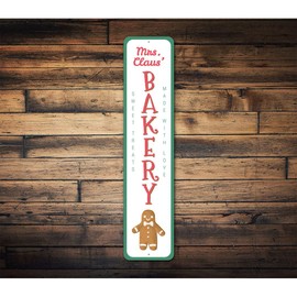 Mrs Claus Bakery Sign - 9 x 36