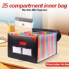 Document Folder A4 25 Compartments Large Capacity Sorting Folder Expanding
