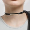 2Pcs Black Choker Necklace for Women Gothic Necklace Leather Necklace