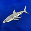 Great White Shark Embroidered Patch Jaws Iron-On Applique Ocean Fish