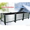 Ywie up Triple Compartment Elevated Raised Garden Bed with Wheels,