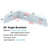 OTTFF 10 Pack 45 Degree Angle Bracket Fitting for 1-5/8"