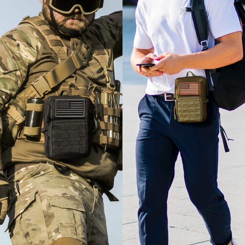 bvya Tactical Molle EDC - Bolsa compacta para herramientas, mini